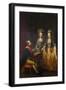 Emperor Joseph II at the Piano with His Sisters Maria Anna and Maria Elisabeth-Josef Hauzinger-Framed Giclee Print