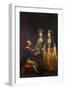 Emperor Joseph II at the Piano with His Sisters Maria Anna and Maria Elisabeth-Josef Hauzinger-Framed Giclee Print