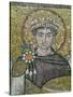 Emperor Justinian I (483-565) circa 547 AD-null-Stretched Canvas