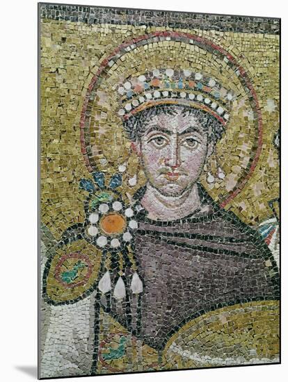 Emperor Justinian I (483-565) circa 547 AD-null-Mounted Giclee Print