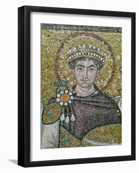 Emperor Justinian I (483-565) circa 547 AD-null-Framed Giclee Print