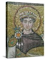 Emperor Justinian I (483-565) circa 547 AD-null-Stretched Canvas