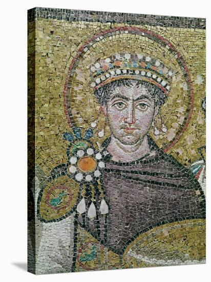 Emperor Justinian I (483-565) circa 547 AD-null-Stretched Canvas