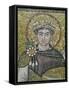 Emperor Justinian I (483-565) circa 547 AD-null-Framed Stretched Canvas