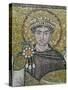 Emperor Justinian I (483-565) circa 547 AD-null-Stretched Canvas