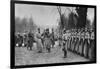 Emperor Karl I of Austria Visiting Kaiser Wilhelm II at Army Headquarters, World War I, 1917-null-Framed Giclee Print