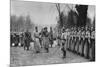 Emperor Karl I of Austria Visiting Kaiser Wilhelm II at Army Headquarters, World War I, 1917-null-Mounted Giclee Print