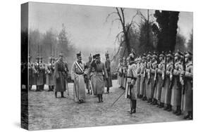 Emperor Karl I of Austria Visiting Kaiser Wilhelm II at Army Headquarters, World War I, 1917-null-Stretched Canvas