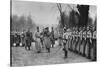 Emperor Karl I of Austria Visiting Kaiser Wilhelm II at Army Headquarters, World War I, 1917-null-Stretched Canvas