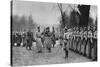 Emperor Karl I of Austria Visiting Kaiser Wilhelm II at Army Headquarters, World War I, 1917-null-Stretched Canvas