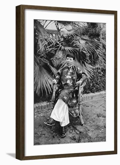 Emperor Khai Dinh (1885-192), 12th Emperor of the Nguyen Dynasty, Annam, Vietnam, 1922-null-Framed Giclee Print