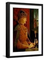 Emperor Maximilian I (1459-151), with Crown, Sceptre, and Sword, C. 1500-Bernhard Strigel-Framed Giclee Print