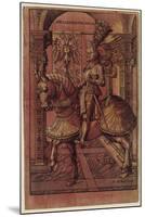 Emperor Maximilian I, Armed on Horseback, 1508-Hans Burgkmair-Mounted Premium Giclee Print