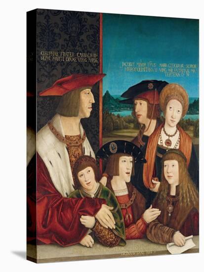 Emperor Maximilian I with His Family-Bernhard Strigel-Stretched Canvas