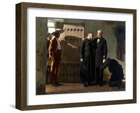 Emperor Maximilian of Mexico before the Execution, 1882-Jean-Paul Laurens-Framed Giclee Print