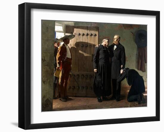 Emperor Maximilian of Mexico before the Execution, 1882-Jean-Paul Laurens-Framed Giclee Print