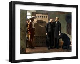 Emperor Maximilian of Mexico before the Execution, 1882-Jean-Paul Laurens-Framed Giclee Print