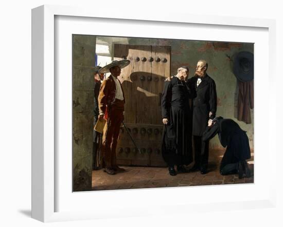 Emperor Maximilian of Mexico before the Execution, 1882-Jean-Paul Laurens-Framed Giclee Print