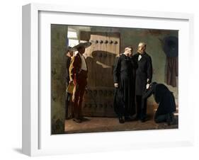 Emperor Maximilian of Mexico before the Execution, 1882-Jean-Paul Laurens-Framed Giclee Print