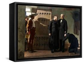 Emperor Maximilian of Mexico before the Execution, 1882-Jean-Paul Laurens-Framed Stretched Canvas