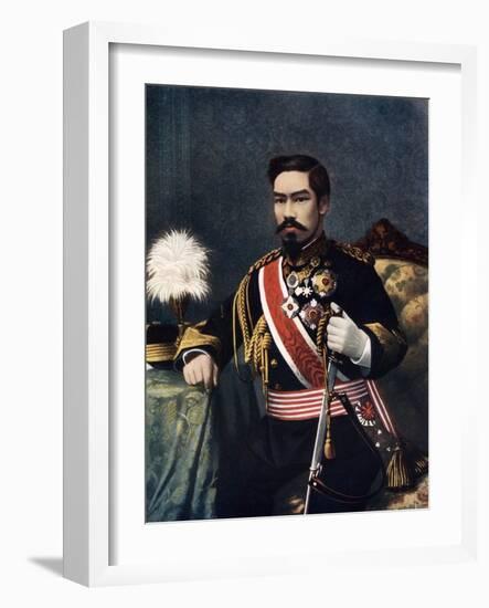 Emperor Meiji of Japan, Late 19th-Early 20th Century-null-Framed Giclee Print