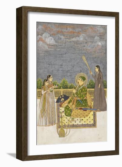 Emperor Muhammad Shah, c.1735-Mughal School-Framed Giclee Print