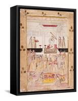 Emperor Muhammad Shah Presides over Celebrations-null-Framed Stretched Canvas