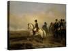 Emperor Napoleon I and His Staff on Horseback-Horace Vernet-Stretched Canvas