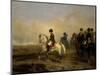 Emperor Napoleon I and His Staff on Horseback-Horace Vernet-Mounted Art Print