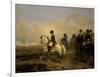 Emperor Napoleon I and His Staff on Horseback-Horace Vernet-Framed Art Print