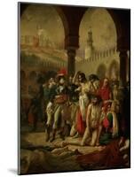 Emperor Napoleon I Bonaparte Visiting the Plague-Stricken in Jaffa-Antoine-Jean Gros-Mounted Giclee Print