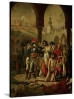 Emperor Napoleon I Bonaparte Visiting the Plague-Stricken in Jaffa-Antoine-Jean Gros-Stretched Canvas