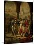 Emperor Napoleon I Bonaparte Visiting the Plague-Stricken in Jaffa-Antoine-Jean Gros-Stretched Canvas