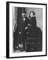 Emperor Napoleon III and Empress Eugenie, c.1865-Andre Adolphe Eugene Disderi-Framed Photographic Print