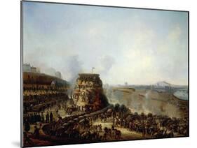 Emperor Napoleon III and Empress Eugenie Visiting Chaillot Hil-Louis Moullin-Mounted Giclee Print