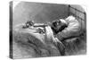 Emperor Napoleon III of France on His Deathbed, 1873-null-Stretched Canvas