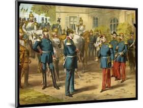 Emperor Napoleon III of France Surrenders to Kaiser Wilhelm of Prussia the Day-null-Mounted Art Print