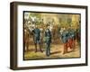 Emperor Napoleon III of France Surrenders to Kaiser Wilhelm of Prussia the Day-null-Framed Art Print