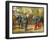 Emperor Napoleon III of France Surrenders to Kaiser Wilhelm of Prussia the Day-null-Framed Art Print