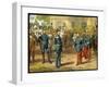 Emperor Napoleon III of France Surrenders to Kaiser Wilhelm of Prussia the Day-null-Framed Art Print