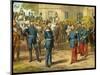 Emperor Napoleon III of France Surrenders to Kaiser Wilhelm of Prussia the Day-null-Mounted Art Print