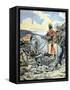 Emperor Negus Menelik II of Ethiopia at Battle of Adwa 1896-Chris Hellier-Framed Stretched Canvas