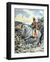 Emperor Negus Menelik II of Ethiopia at Battle of Adwa 1896-Chris Hellier-Framed Photographic Print