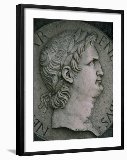 Emperor Nero in Marble, Certosa Di Pavia, Lombardy, Italy, Europe-Hart Kim-Framed Photographic Print