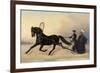 Emperor Nicholas I on a Winter Outing, 1853-Nikolai Egorevich Sverchkov-Framed Premium Giclee Print