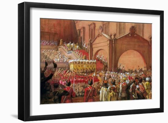 Emperor Nicholas II on the Red Porch after His Coronation, 1896-Albert Gustaf Aristides Edelfelt-Framed Giclee Print