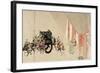 Emperor Nijo Escaping from the Imperial Palace-null-Framed Giclee Print