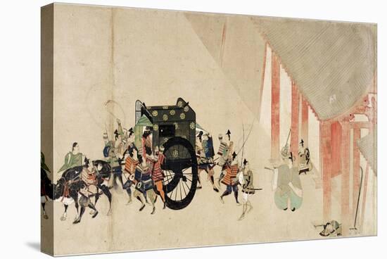 Emperor Nijo Escaping from the Imperial Palace-null-Stretched Canvas