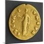 Emperor Otho Aureus Depicting Goddess Securitas Holding Scepter and Crown-null-Mounted Giclee Print