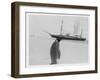 Emperor Penguin Near Expedition Ship-null-Framed Photographic Print